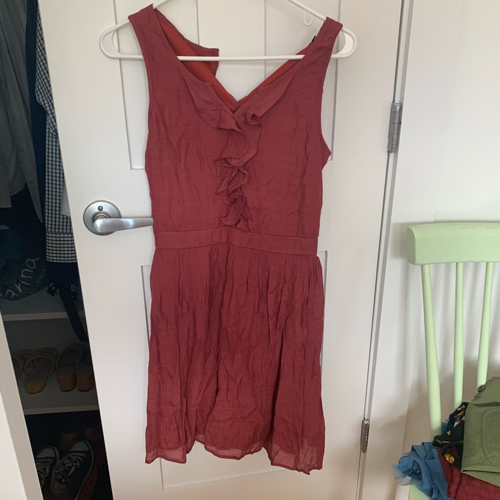 Doe and Rae coral dress